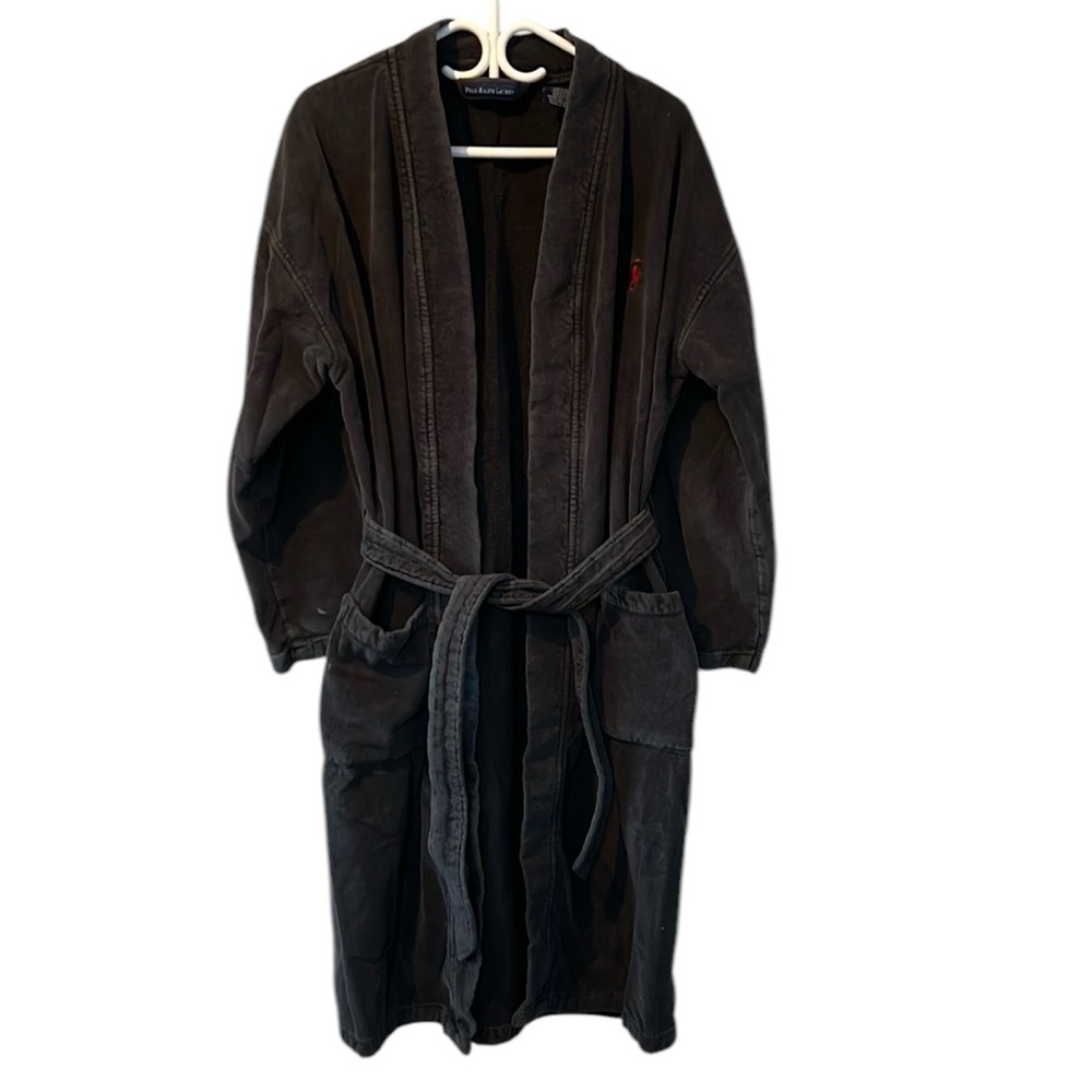 Polo Ralph Lauren TerryCloth Robe Housecoat 100%Cotton Navy Men’s Small Medium
